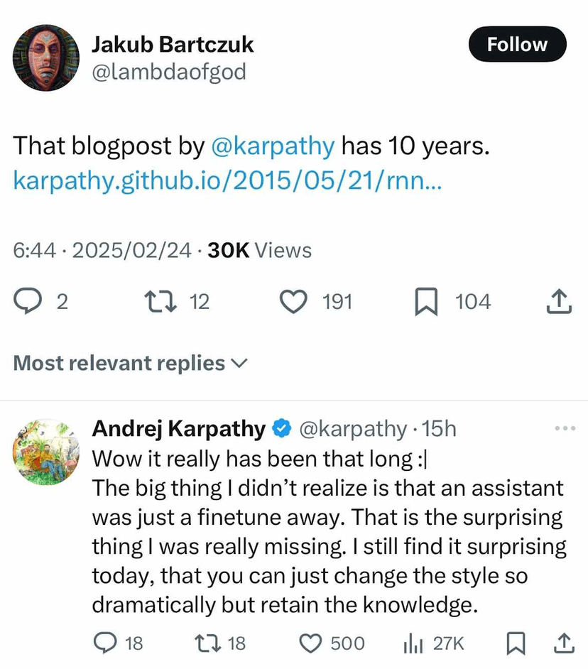 Karpathy RNN Post