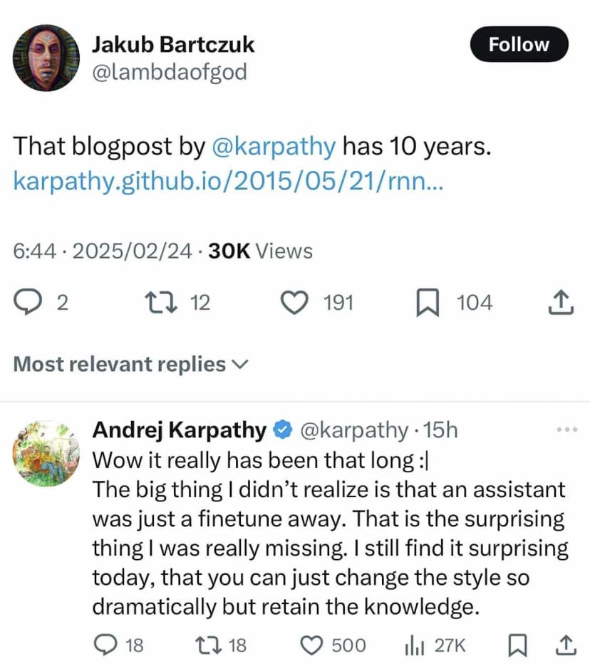 Karpathy RNN Post